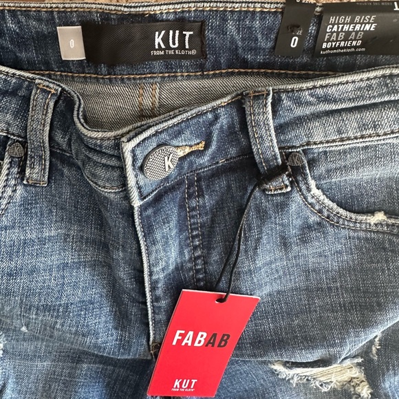 Kut from the Kloth Pants - Kut from the Kloth Blue High Rise Boyfriend Jeans